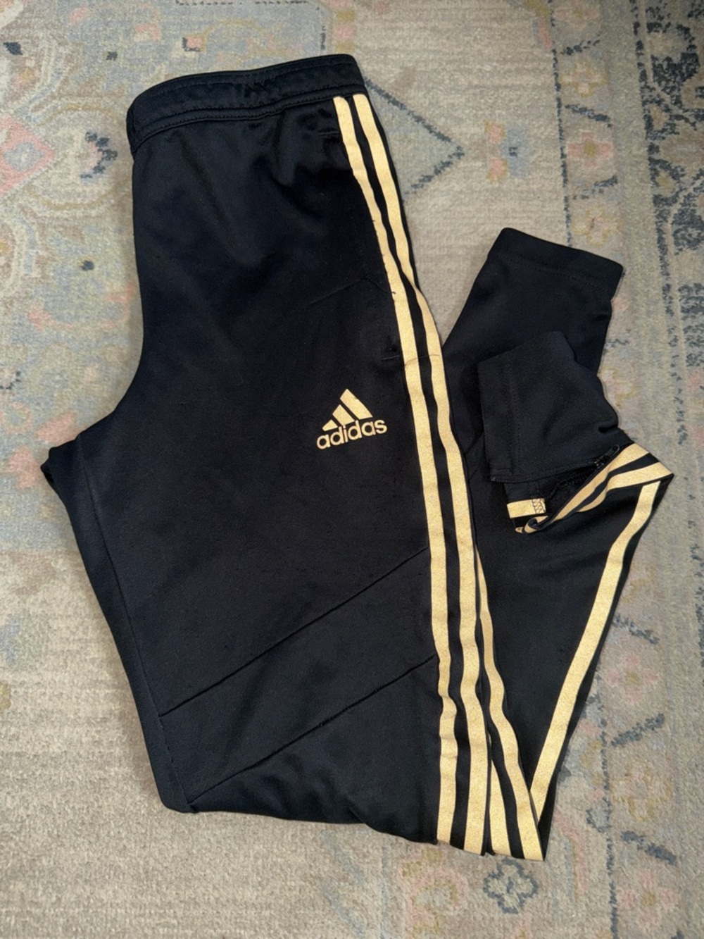 Adidas men’s soccer tiro pants black/gold